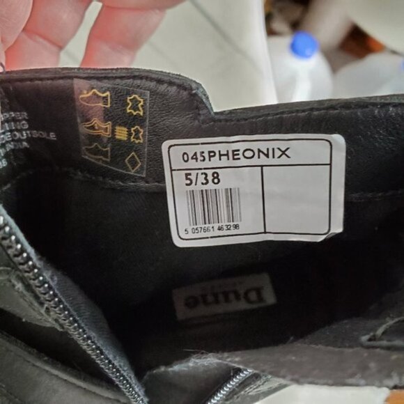 Dune London Black Suede Moto Ankle  Boots Sz 38/7 - Picture 3 of 13